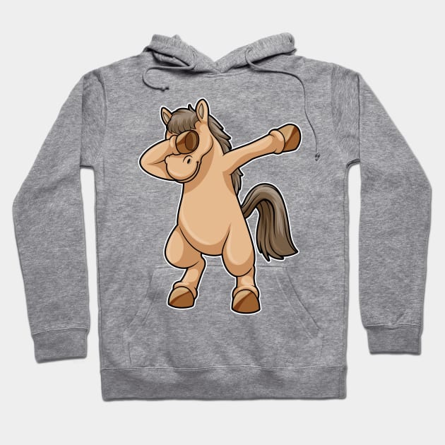 Horse at Hip Hop Dance Dab Hoodie by Markus Schnabel